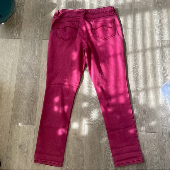 Faded glory red skinny jeans size 14 - Picture 5 of 6